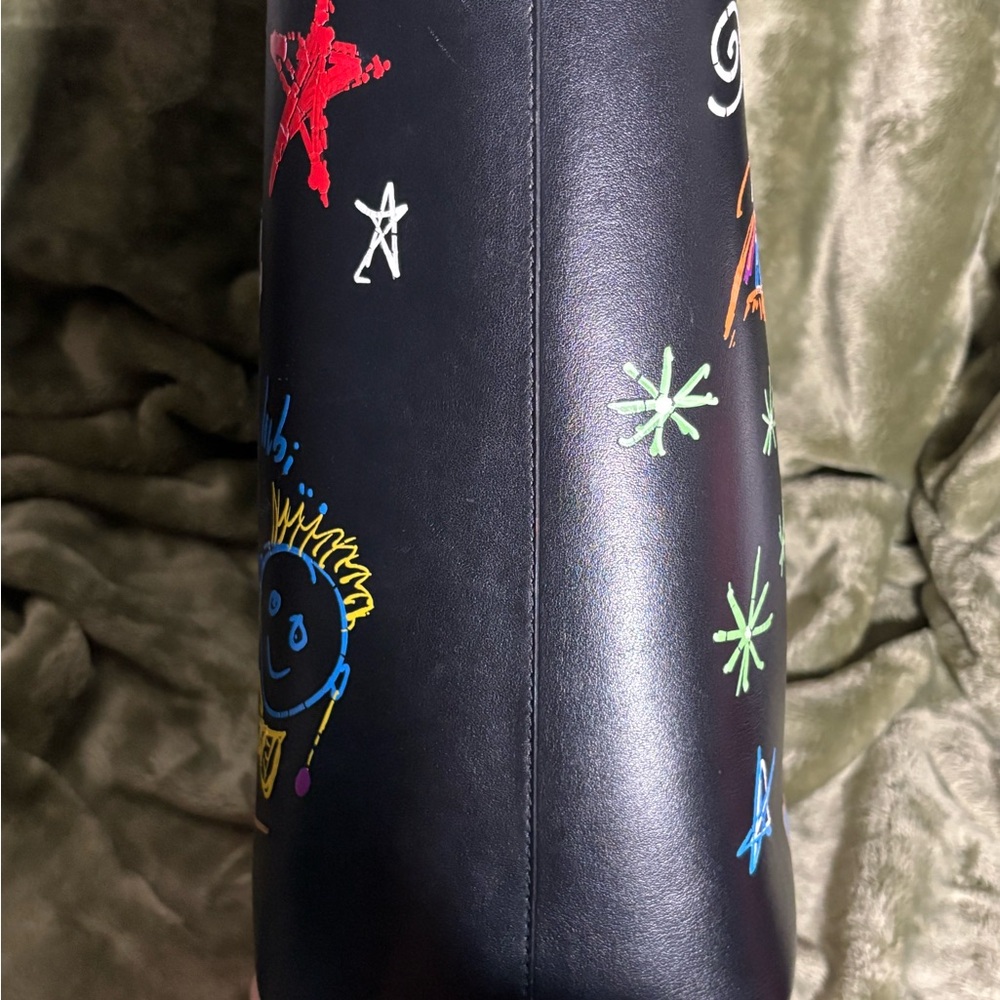 ❌SOLD❌ Christian Louboutin LARGE Black Multicolor Graphic Tote. - Picture 2 of 13